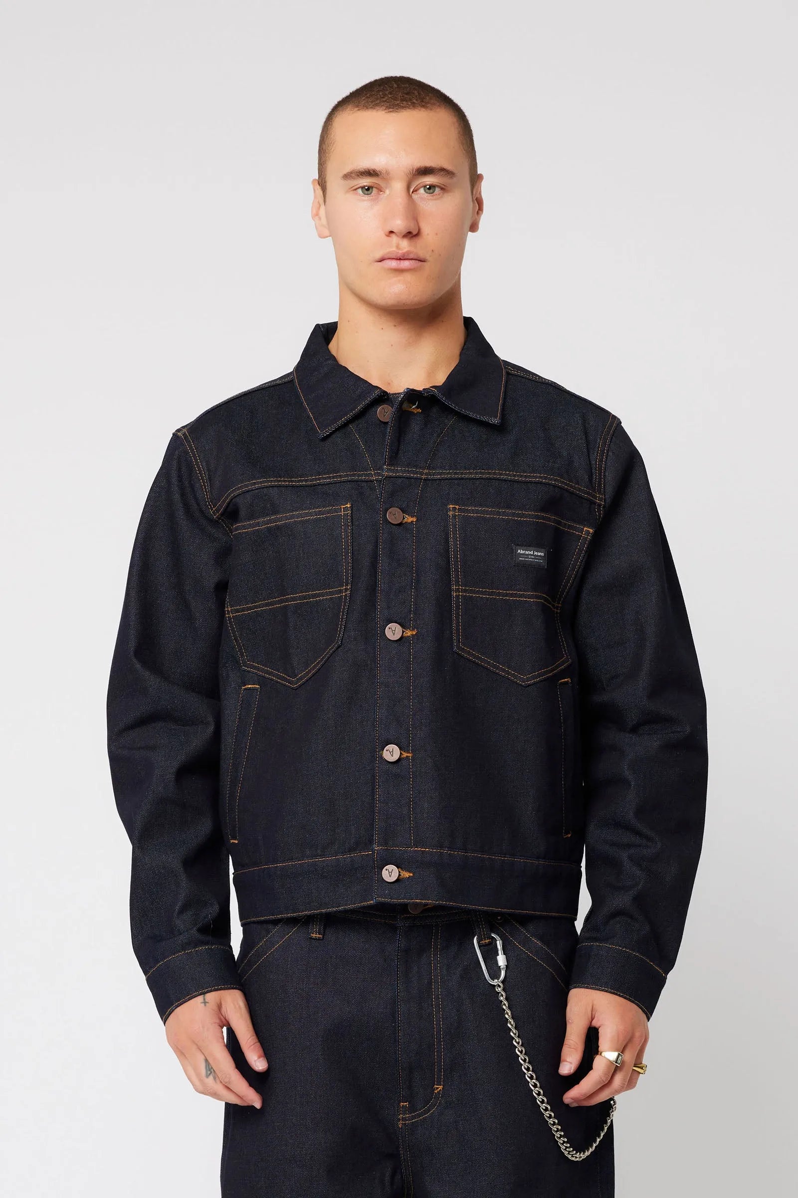 A1 Jacket Scout - Raw Indigo Abrand