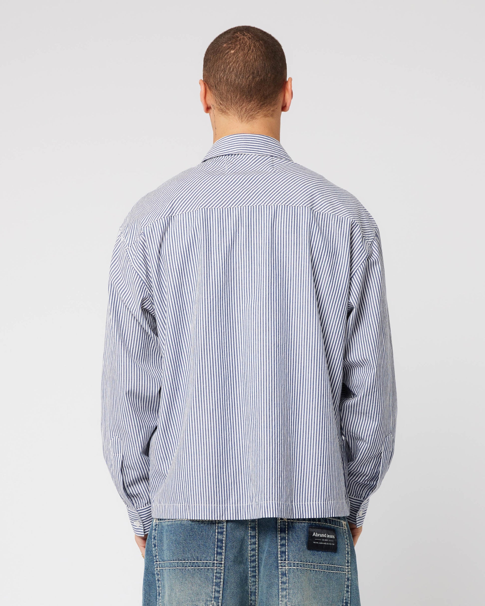 Bobby L/S Stripe Shirt - Blue Collar Abrand