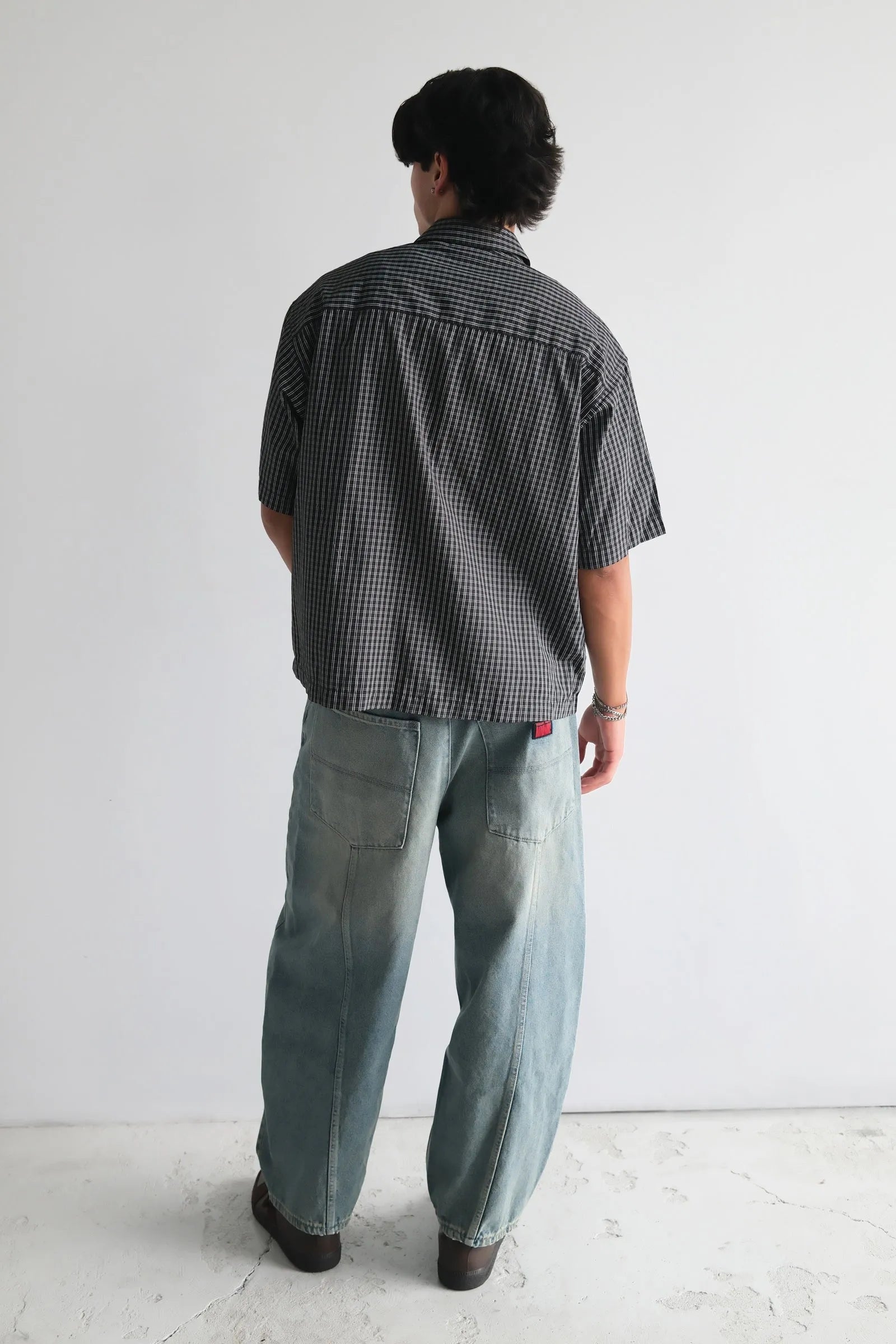 Hardware Bobby Shirt - Black Check Abrand