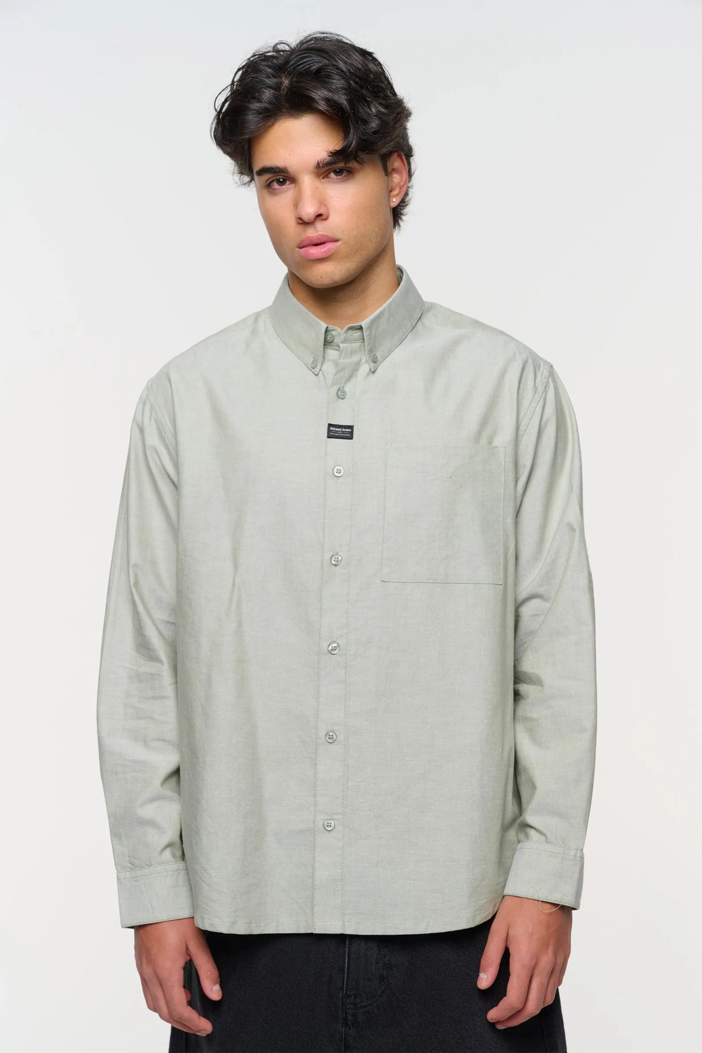 Mickey Oxford Shirt - Sage Green Abrand