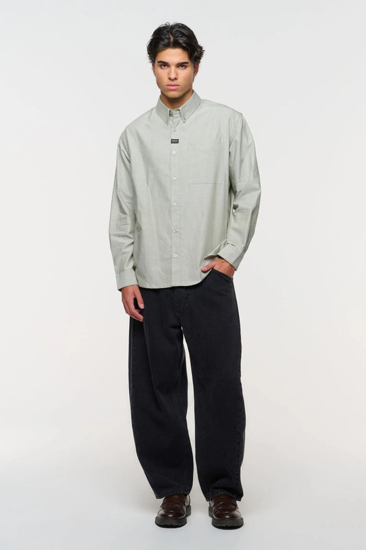 Mickey Oxford Shirt - Sage Green Abrand