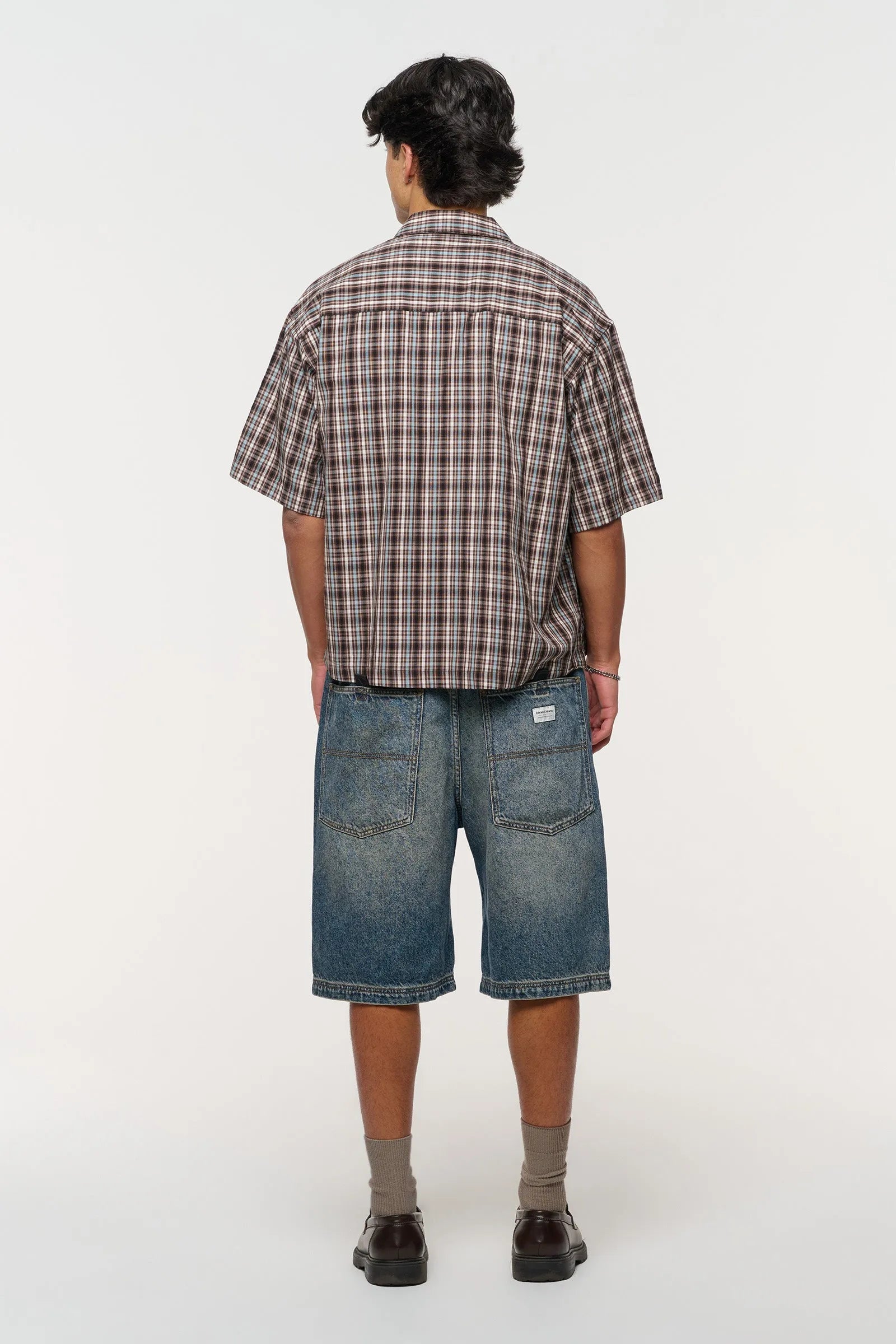 Bobby Check Shirt - Brown Abrand