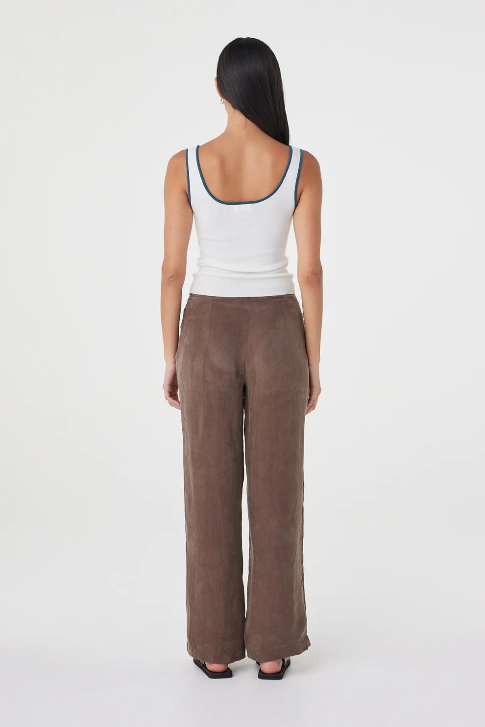 Maisie Tie Pant - Espresso Arcaa
