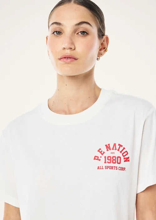 Backspin 2.0 Relaxed Tee - White P.E Nation