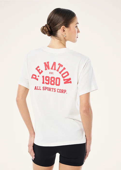 Backspin 2.0 Relaxed Tee - White P.E Nation