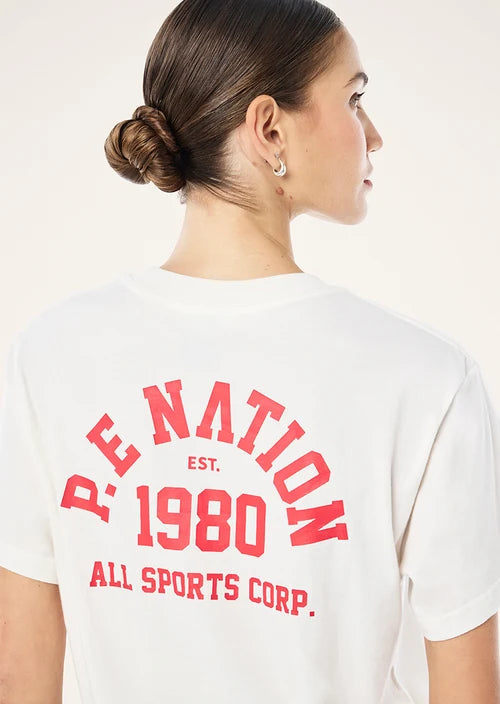 Backspin 2.0 Relaxed Tee - White P.E Nation
