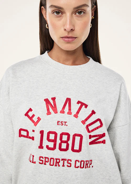 Backspin Sweat - Grey Marle P.E Nation