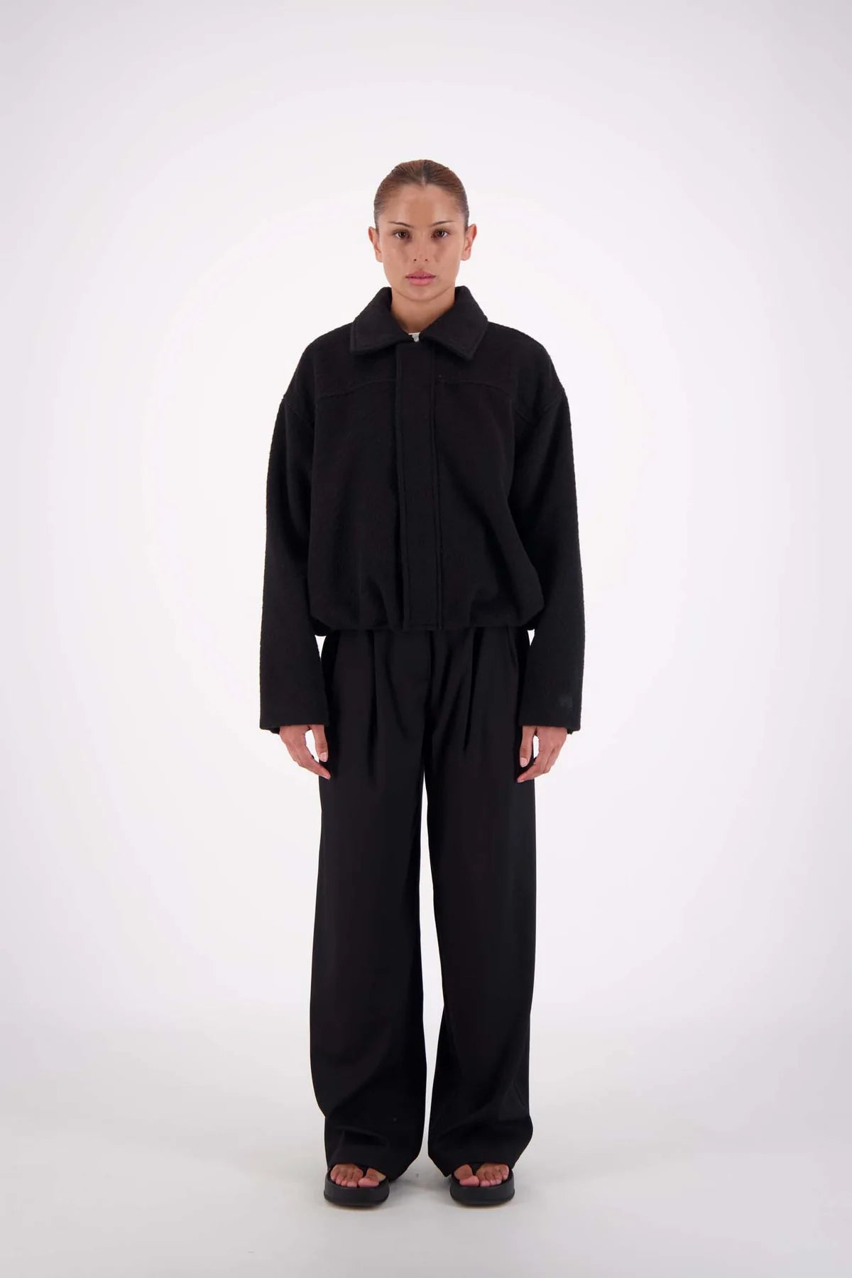 Bailey Bomber Jacket - Black Jasmine Alexa