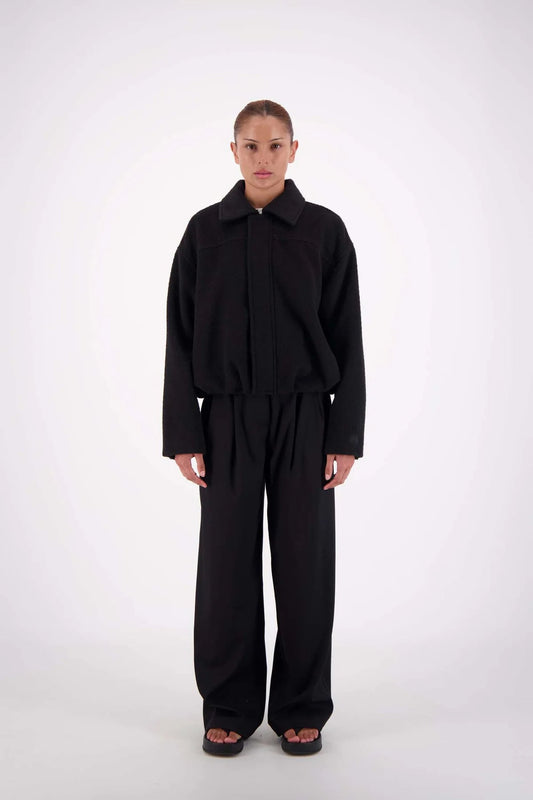 Bailey Bomber Jacket - Black Jasmine Alexa