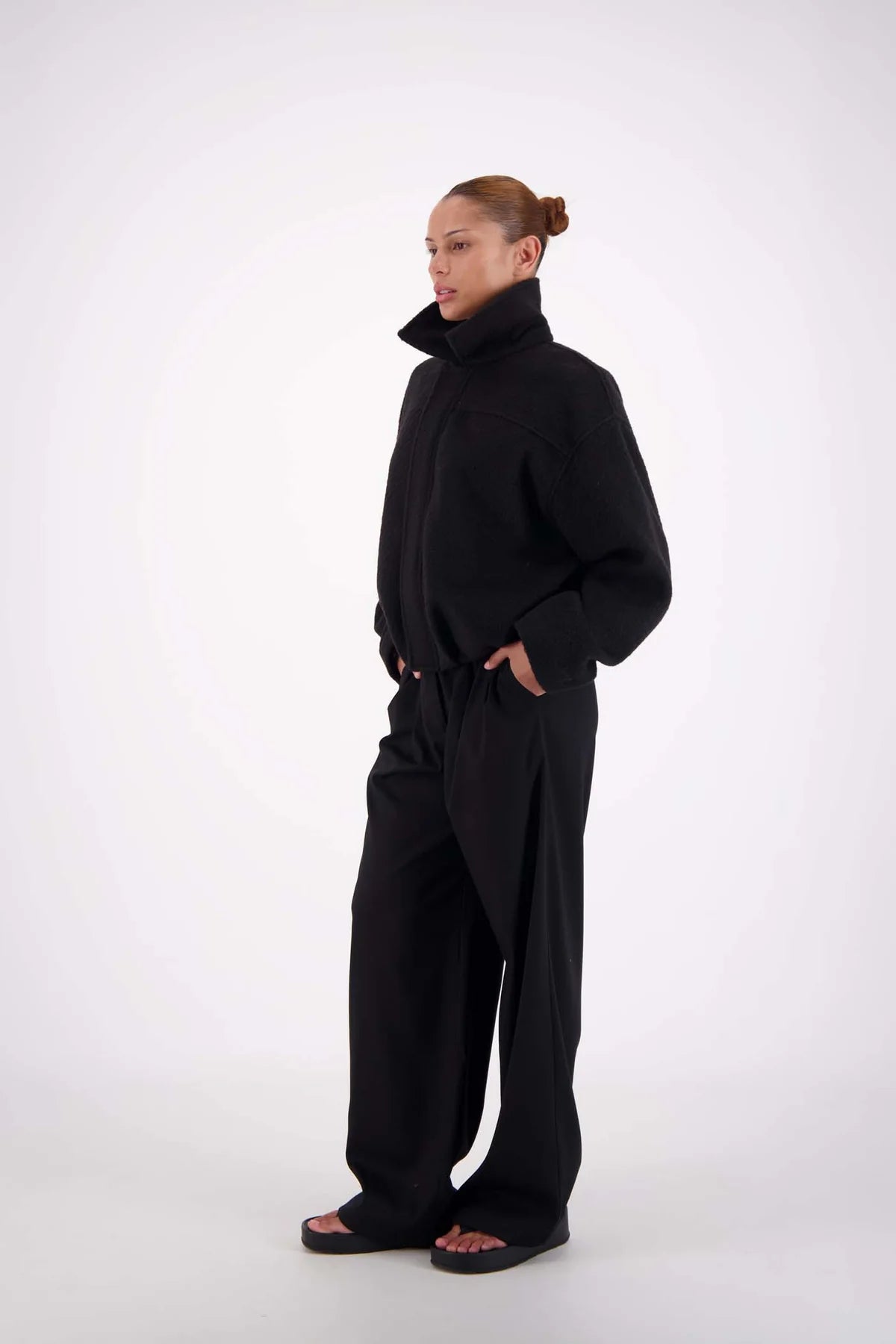 Bailey Bomber Jacket - Black Jasmine Alexa
