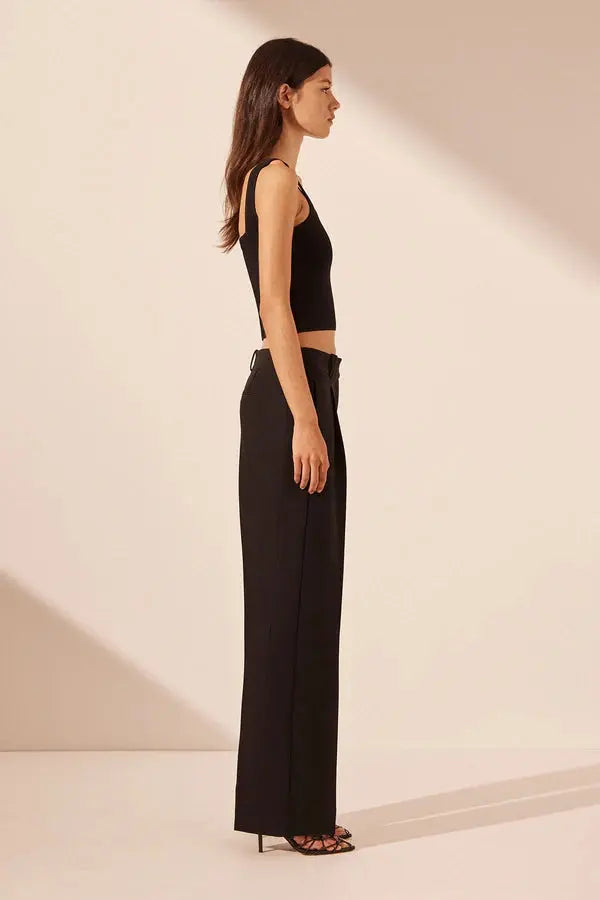 Basic Square Neck Top Black Shona Joy