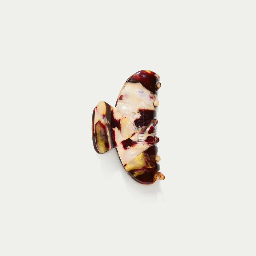 Midi Bordeaux Hair Claw Clip Kitty Paloma