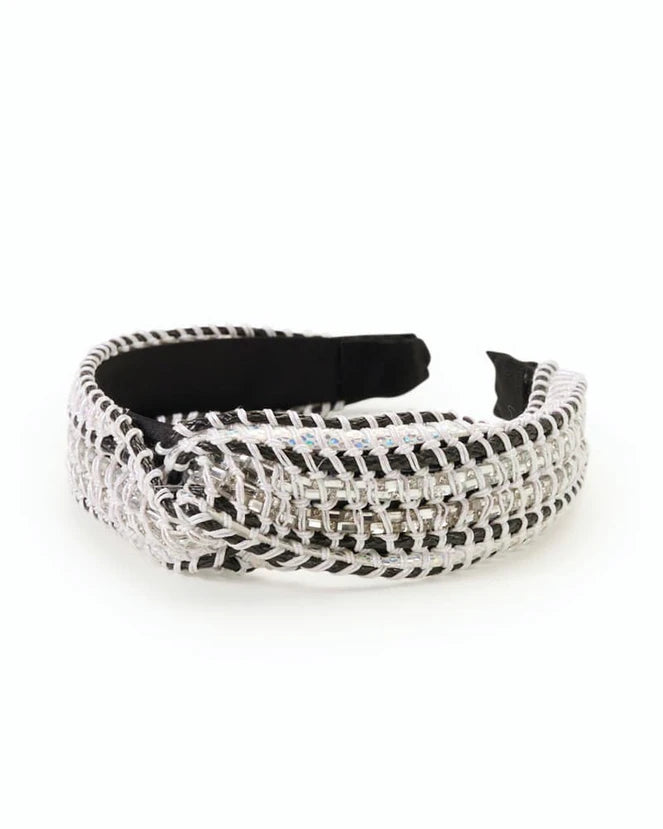 Bowies World Como Headband - Black at cloth in brick product shot 