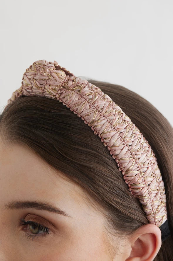 Bowies World Palm Springs Headband - Pale Pink close up