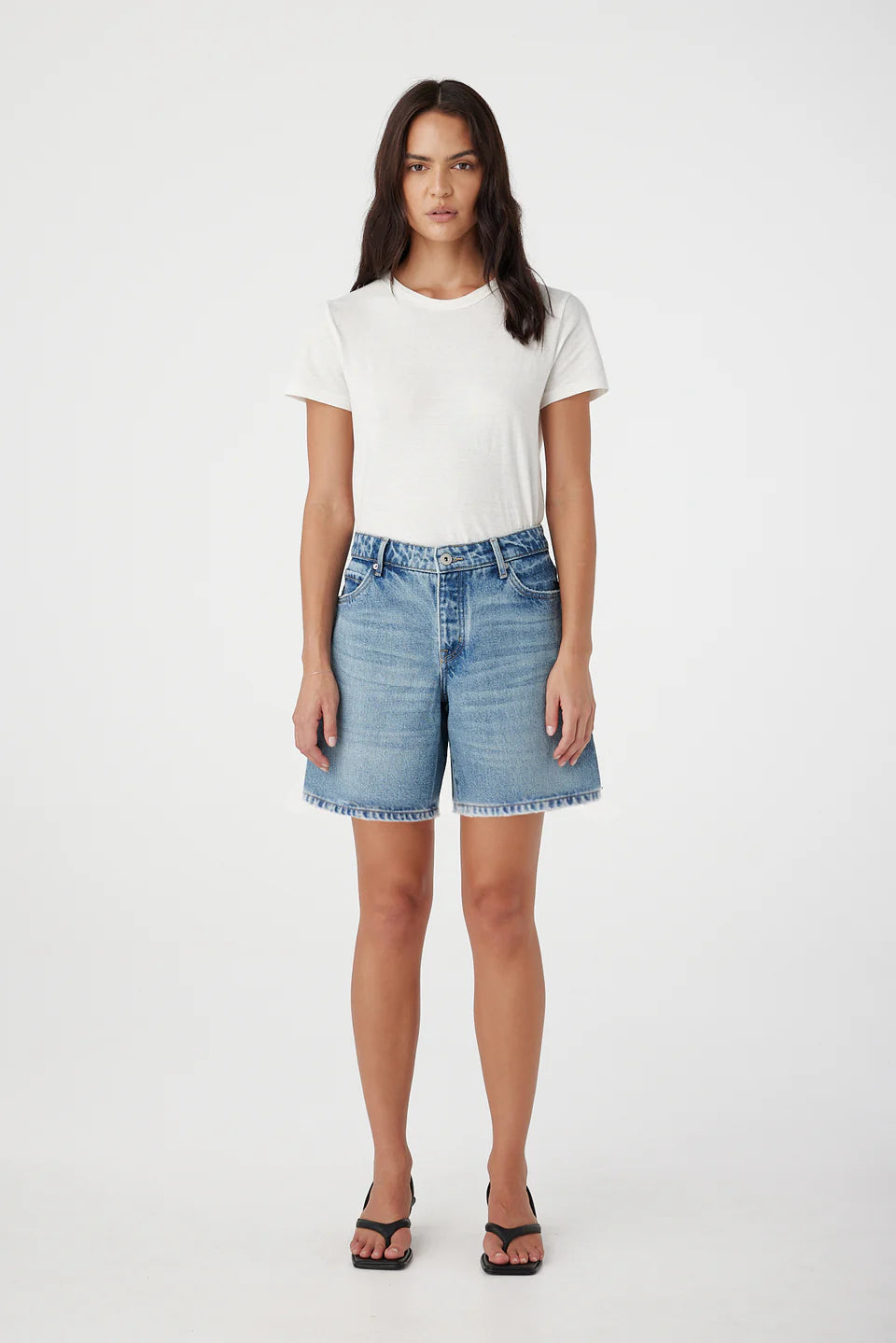 Martha Mid Rise Relaxed Short - Endeavour Outland Denim