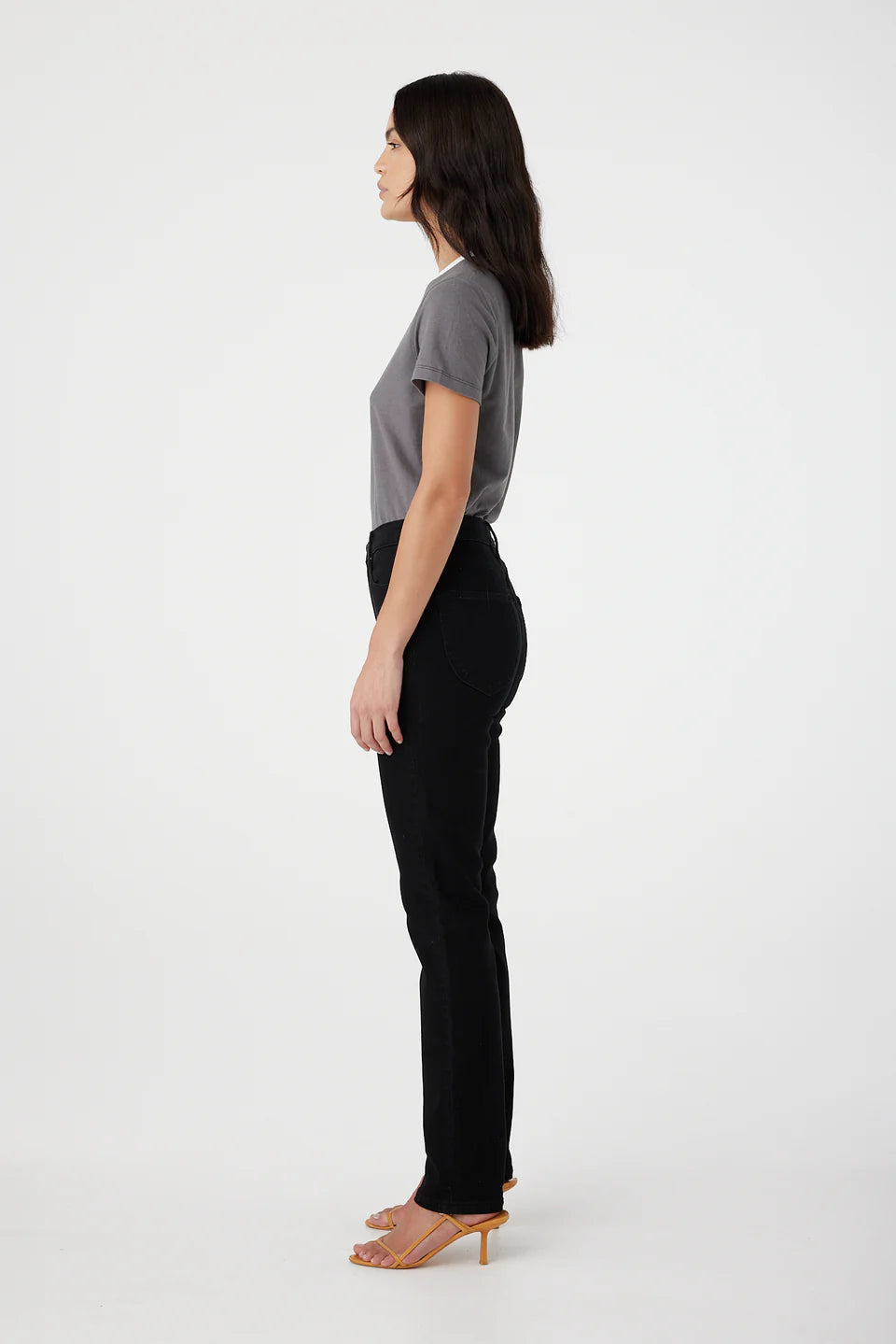 Phoenix High Rise Slim Jean - Black Outland Denim