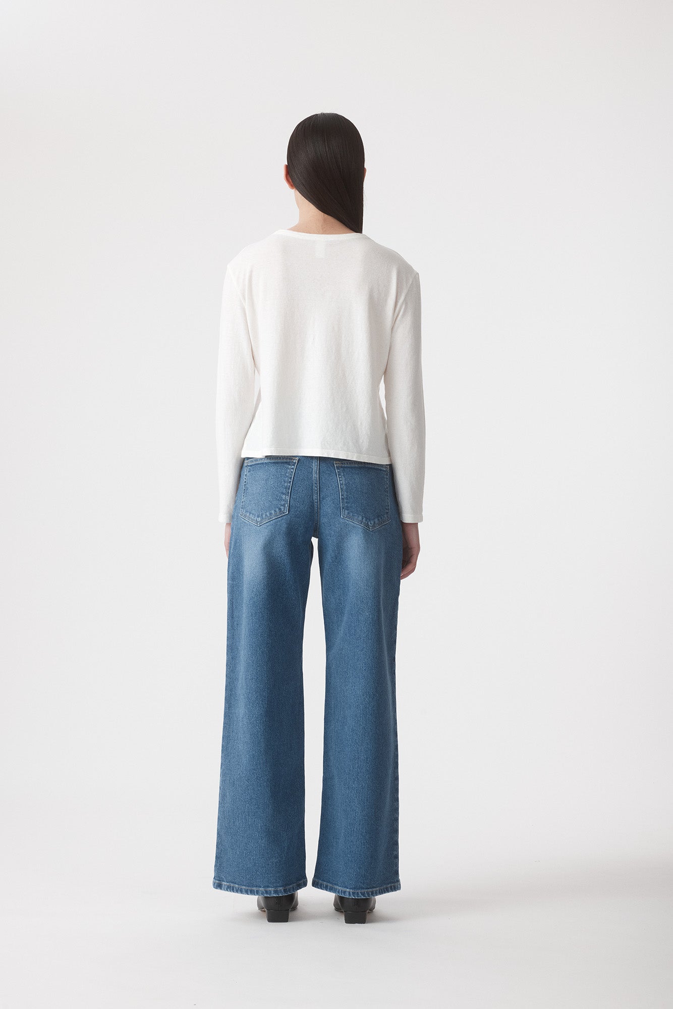 Isa Long Sleeve Top - Bone Outland Denim