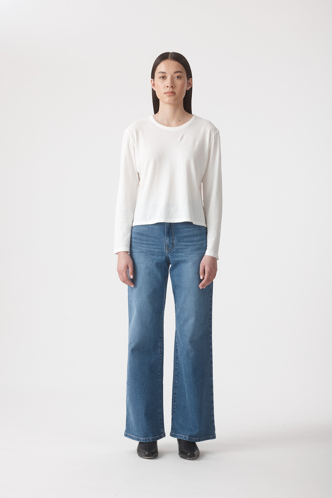Isa Long Sleeve Top - Bone Outland Denim