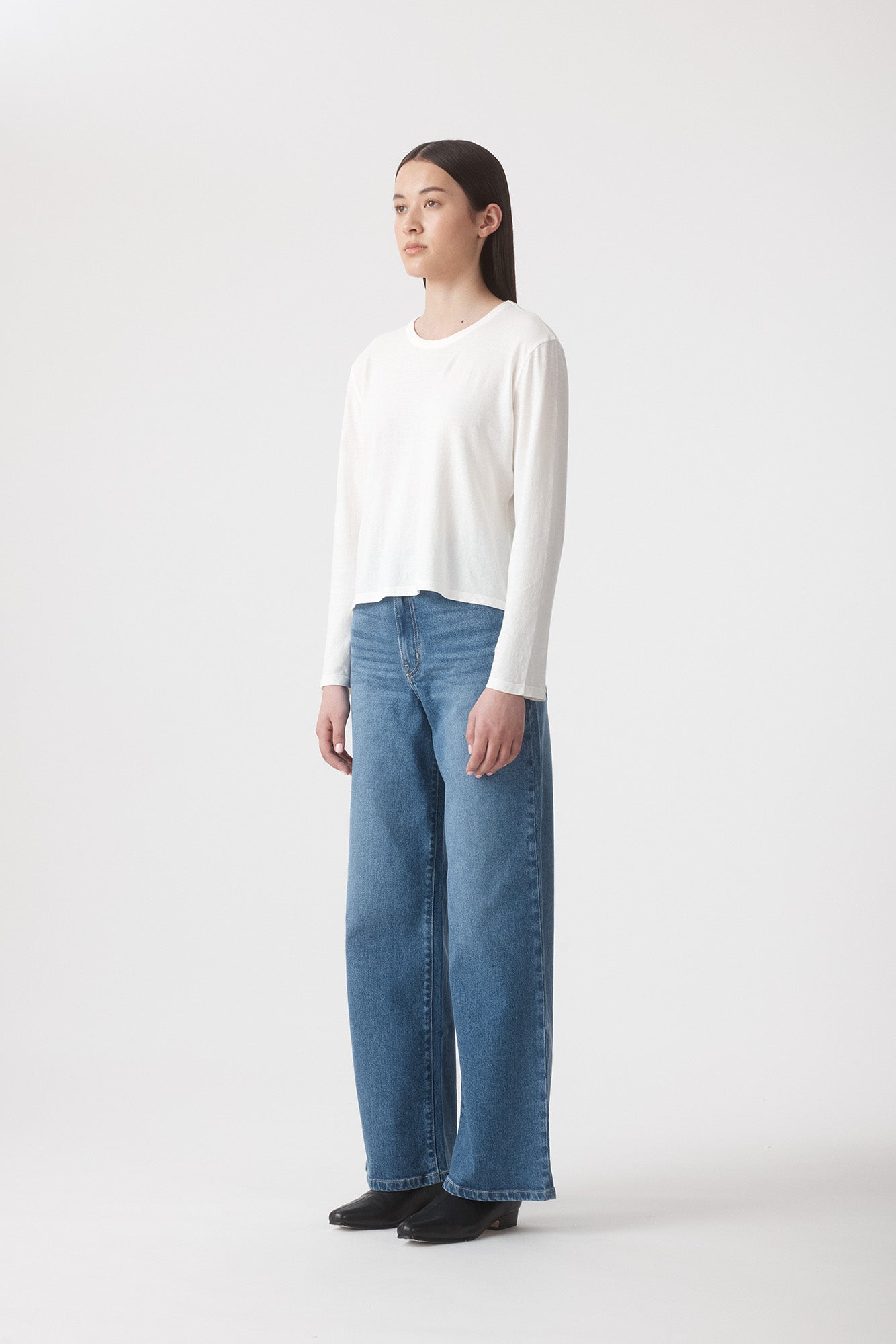 Isa Long Sleeve Top - Bone Outland Denim