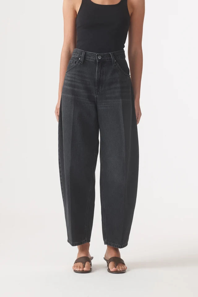 Freddy Barrel High Rise 27" Jean - Vintage Black Outland Denim