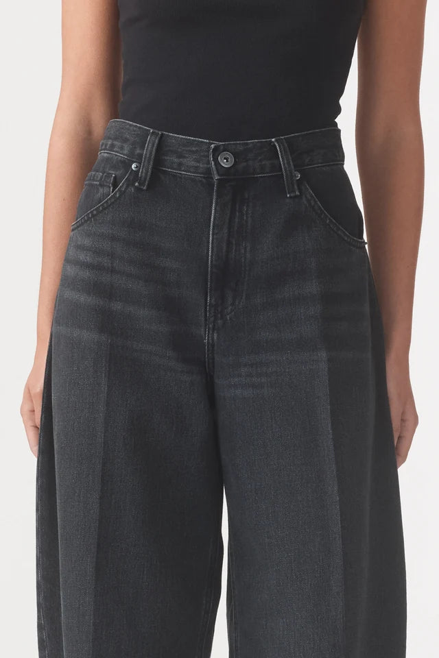 Freddy Barrel High Rise 27" Jean - Vintage Black Outland Denim