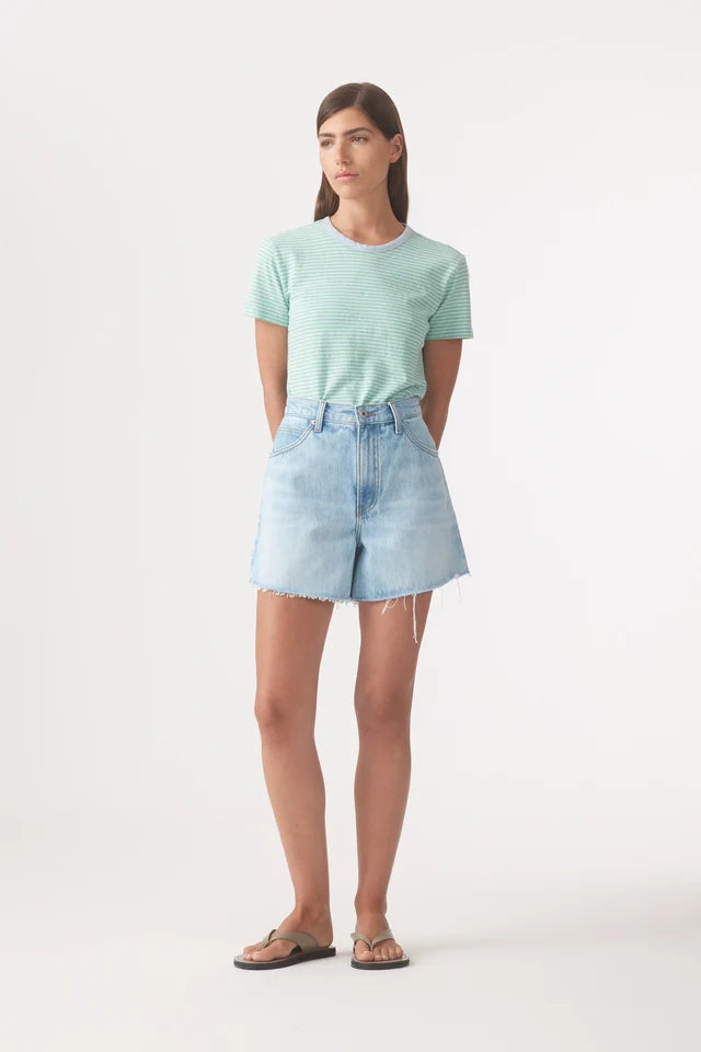 Edie High Relaxed Short - Ice Outland Denim
