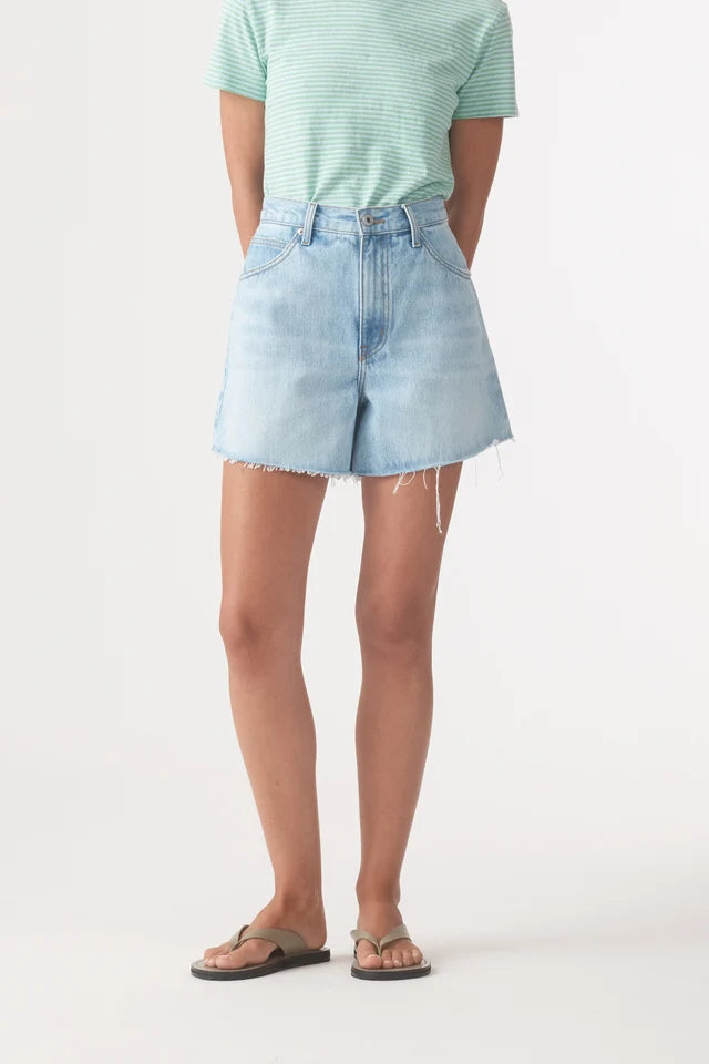 Edie High Relaxed Short - Ice Outland Denim
