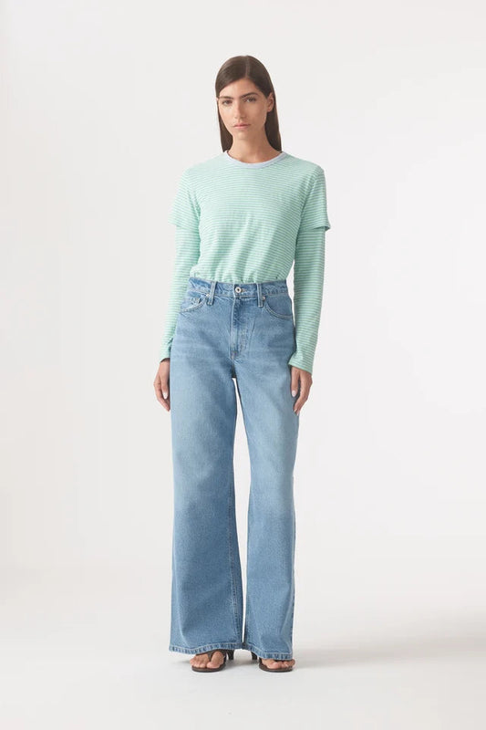 Ellie Super High Rise Wide Jean 32" - Vintage Outland Denim