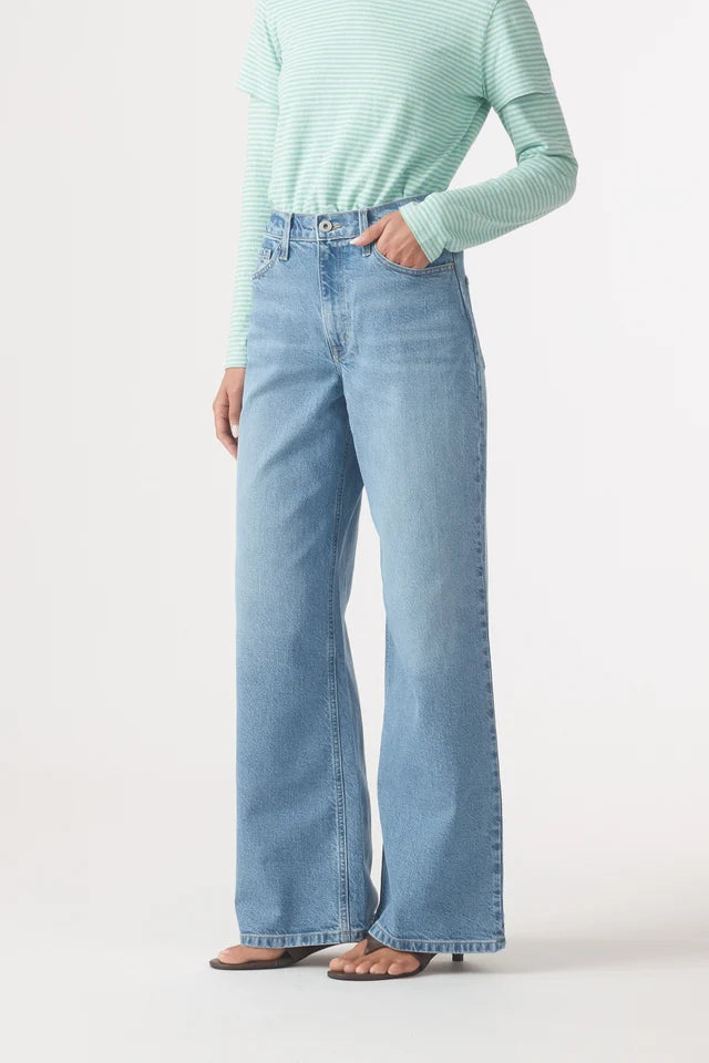 Ellie Super High Rise Wide Jean 32" - Vintage Outland Denim