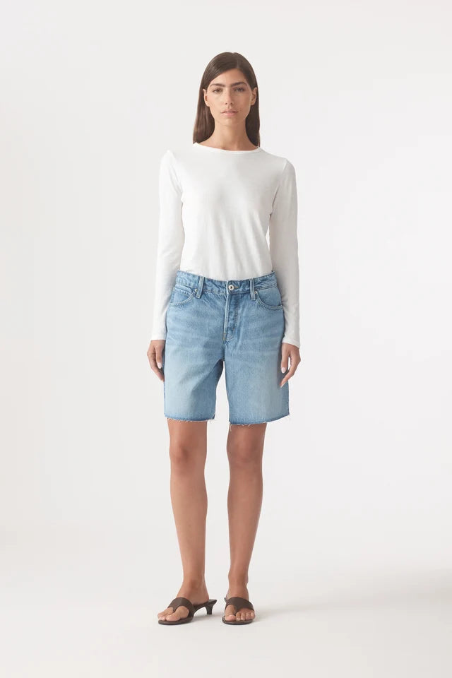 Martha Mid Rise Short - Vintage Blue Outland Denim