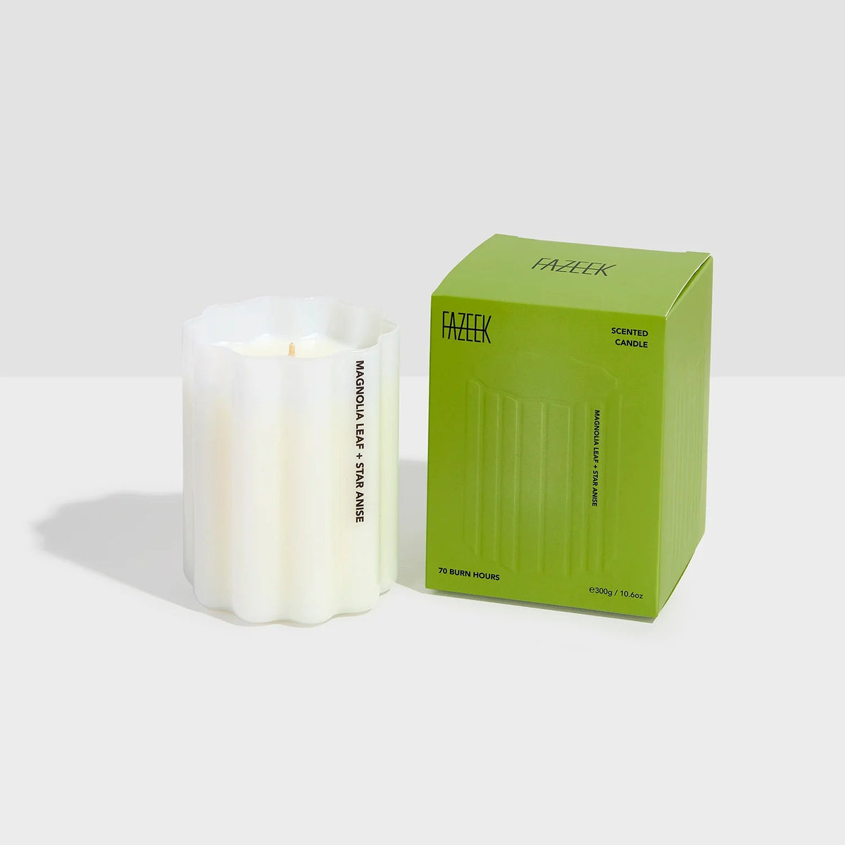 Wave Candle - Magnolia Leaf + Star Anise Fazeek