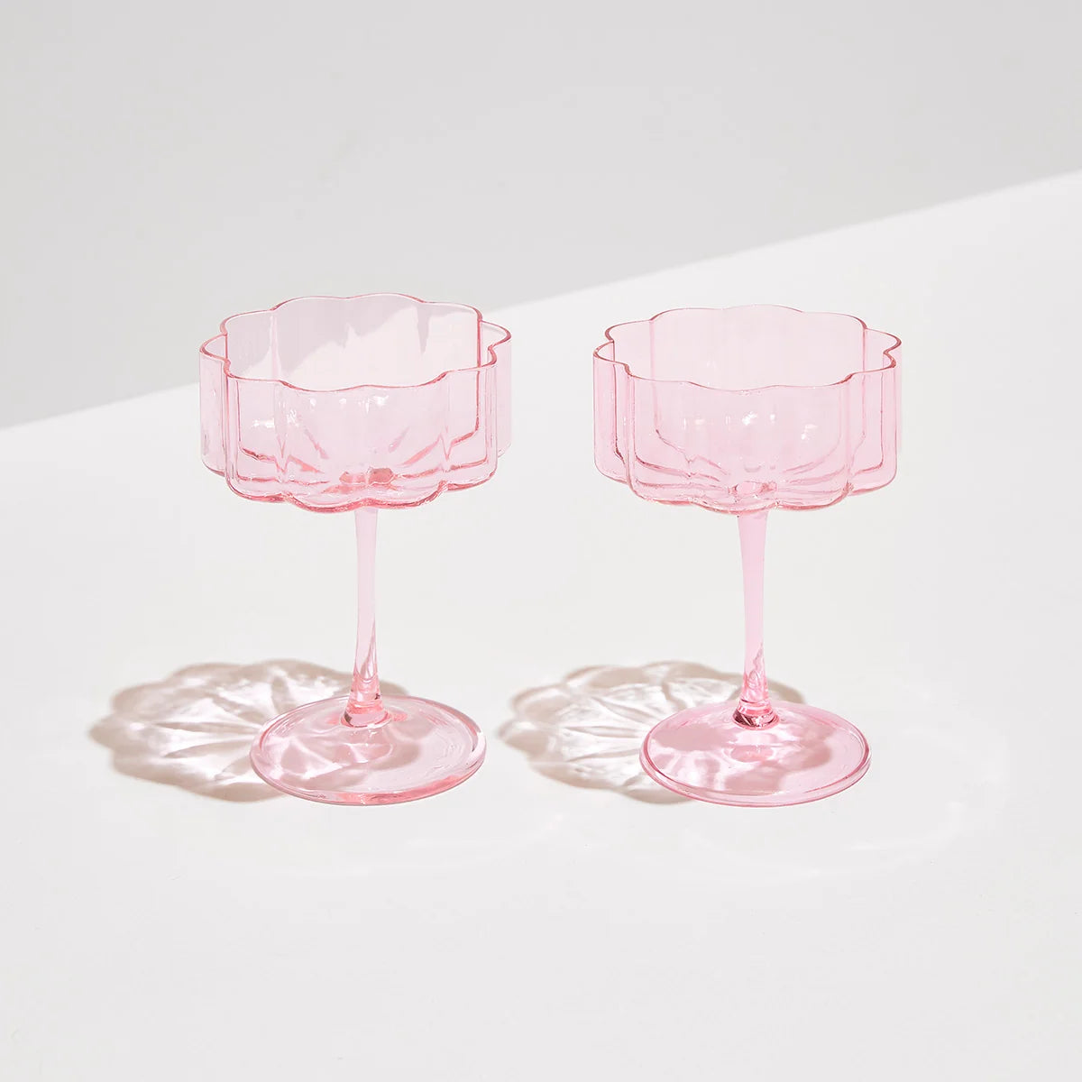 Wave Coupes - Pink Set of 2 Fazeek