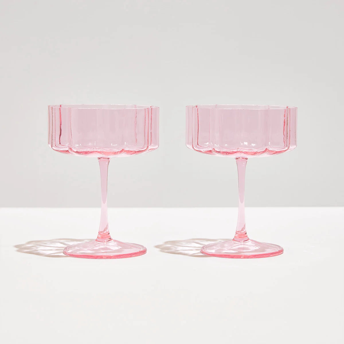 Wave Coupes - Pink Set of 2 Fazeek