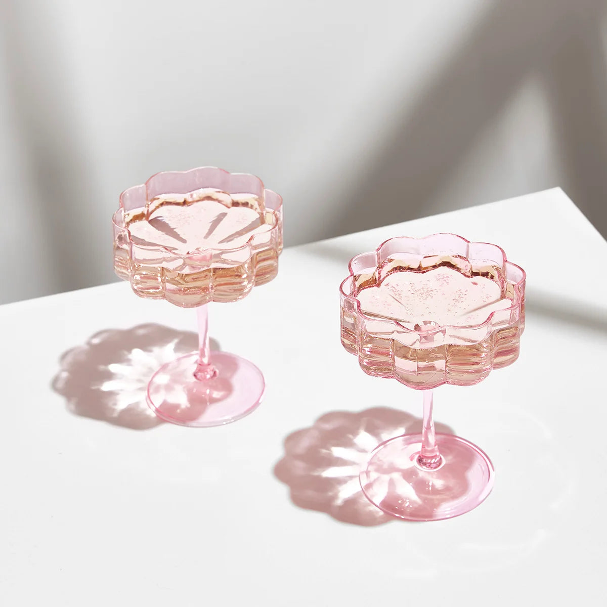 Wave Coupes - Pink Set of 2 Fazeek