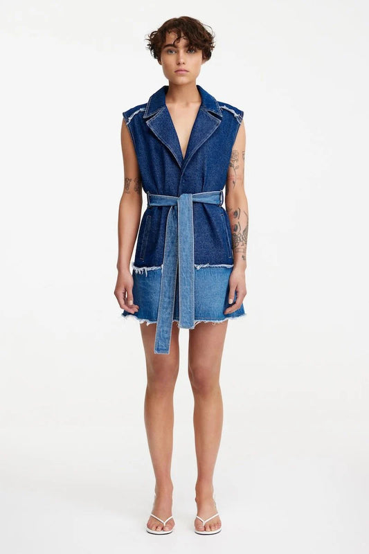 Stevi Mini Dress - Indigo 2 Tone Significant Other