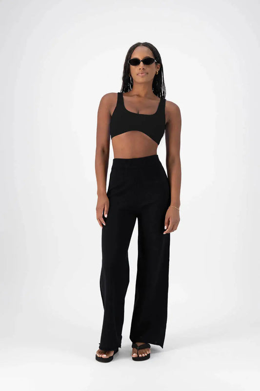 Capri Crop Top Black Jasmine Alexa