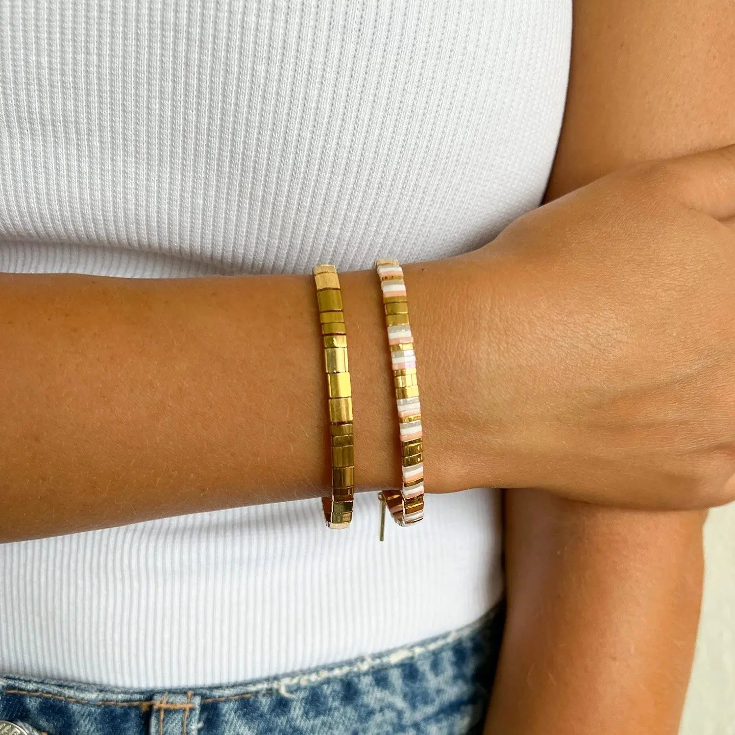 Caribbean Bracelet set - Peony Arms of Eve