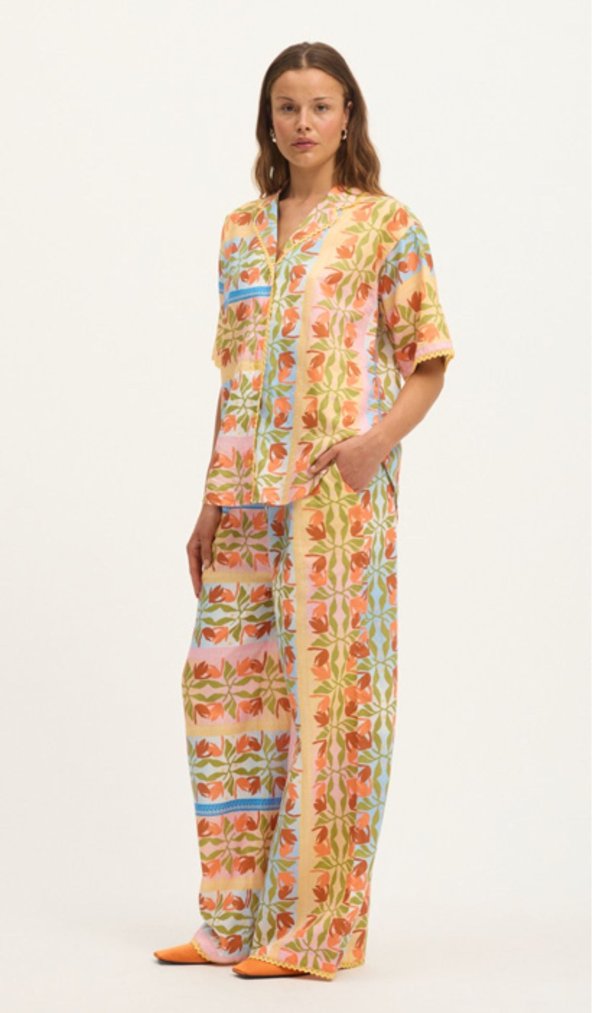Carmen Shirt - Multi Colour The Summery Copenhagen