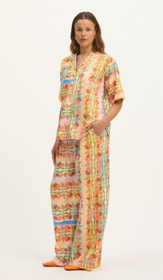 Carmen Shirt - Multi Colour The Summery Copenhagen