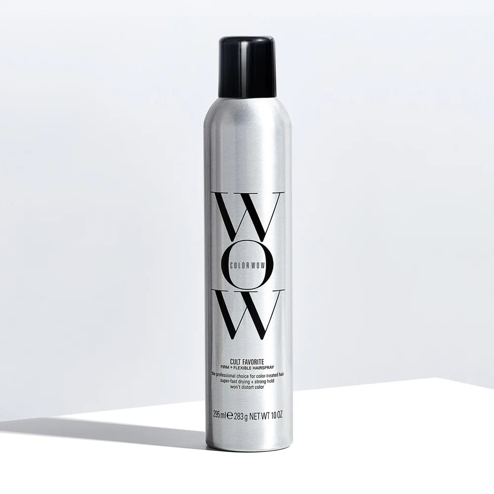 Color Wow Cult Favorite Firm + Flexible Hairspray at cloth in brick 
