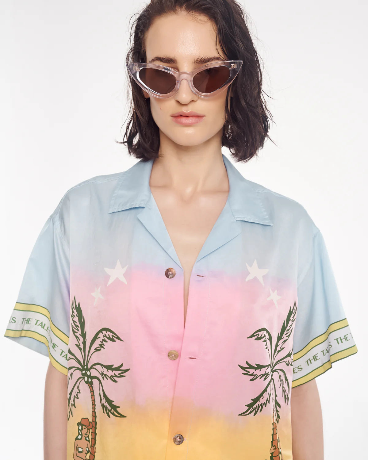 Cowboy Mermaid Hand Dyed Camp Shirt The Tales