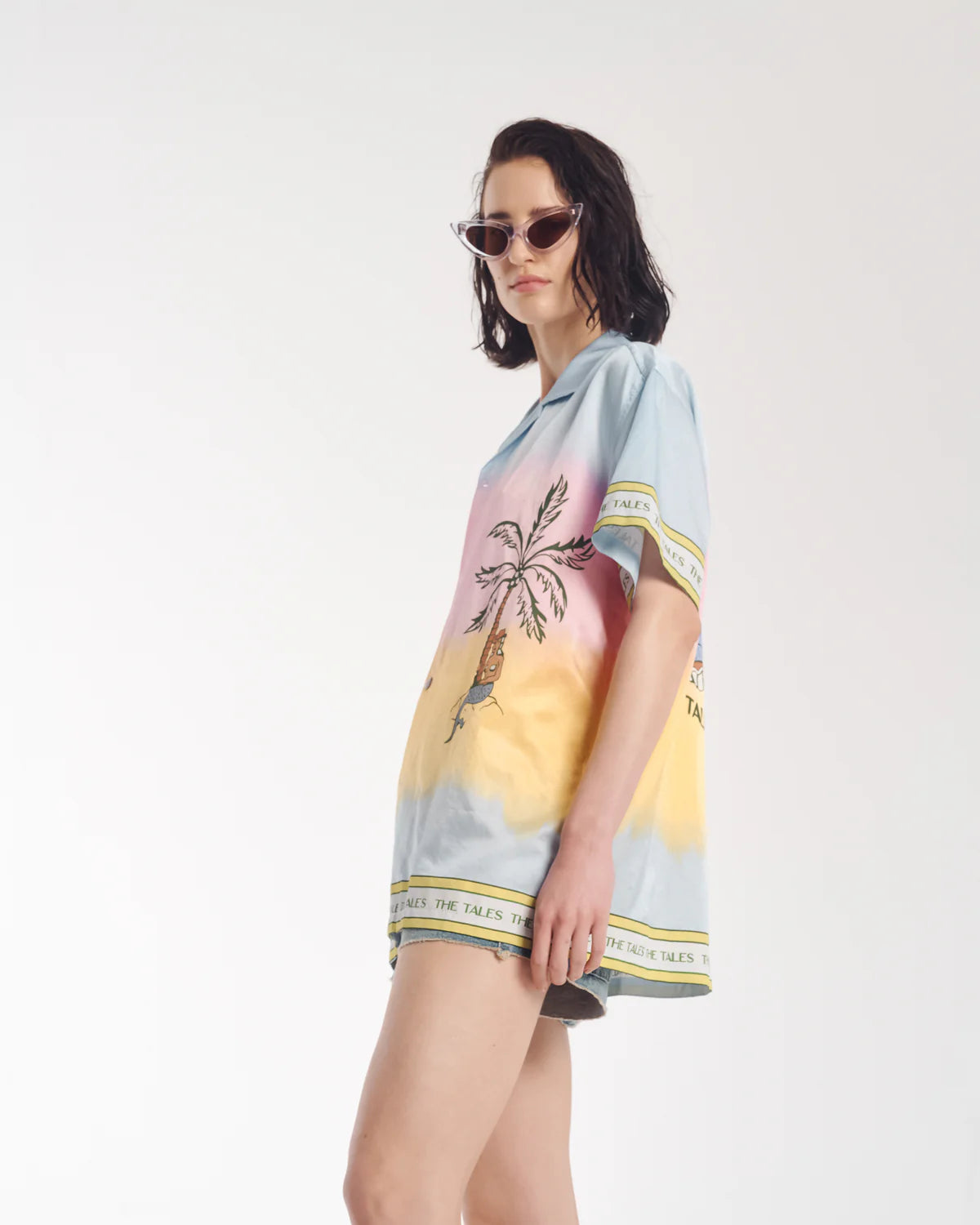 Cowboy Mermaid Hand Dyed Camp Shirt The Tales