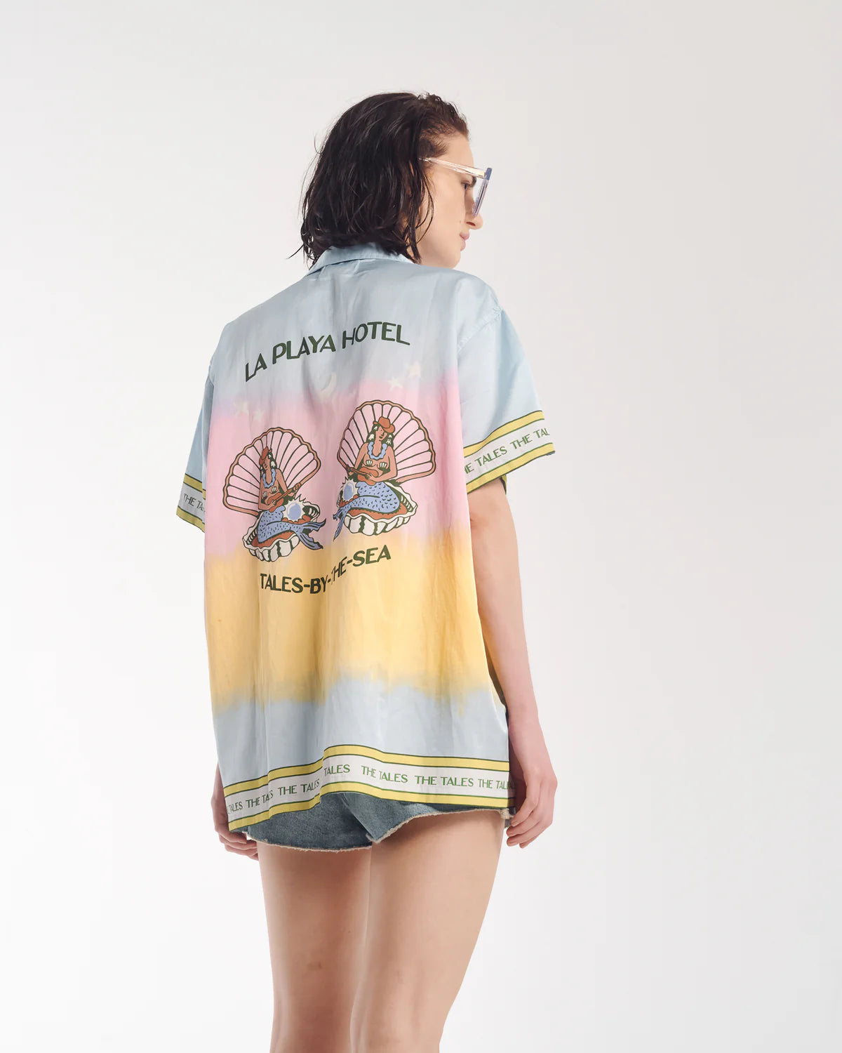 Cowboy Mermaid Hand Dyed Camp Shirt The Tales