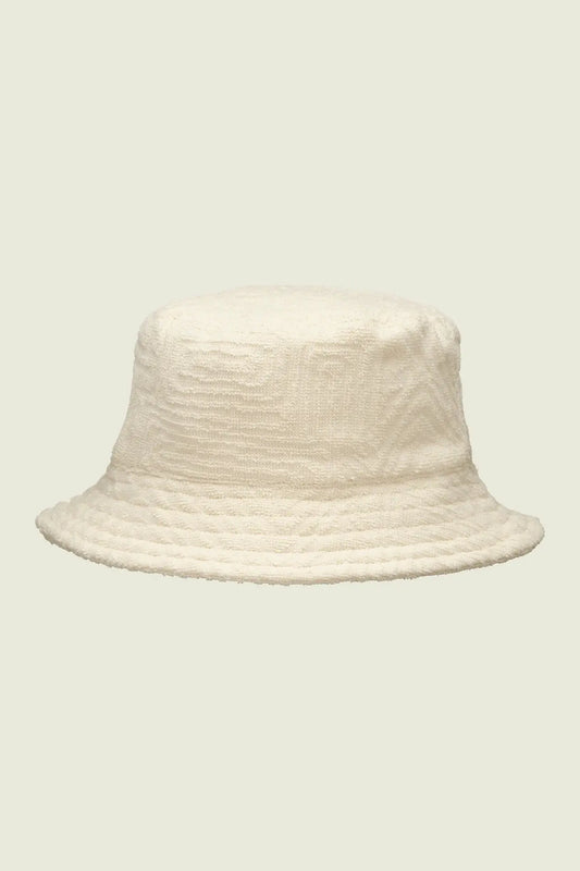 Cream Golconda Bucket Hat OAS