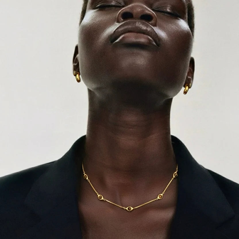 Solena Tiger Eye Necklace Zaya Collective