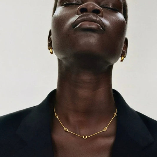 Solena Tiger Eye Necklace Zaya Collective