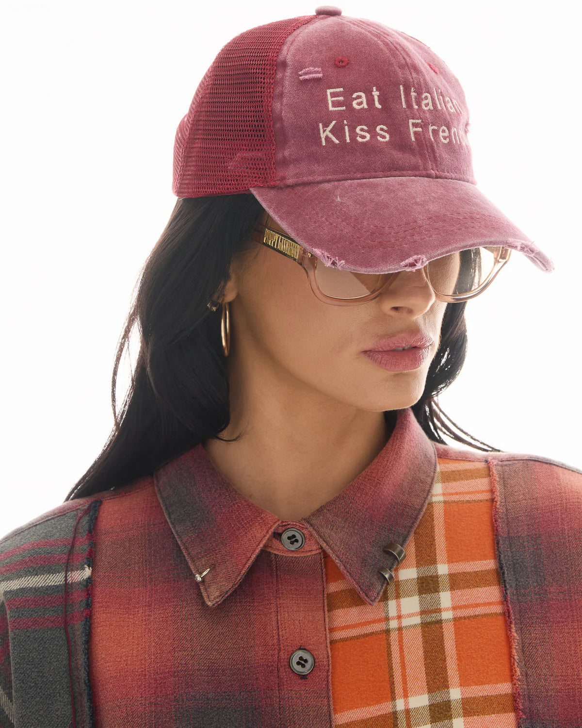 Eat Italian Kiss French Trucker Cap The Tales