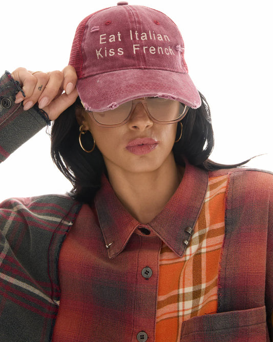 Eat Italian Kiss French Trucker Cap The Tales