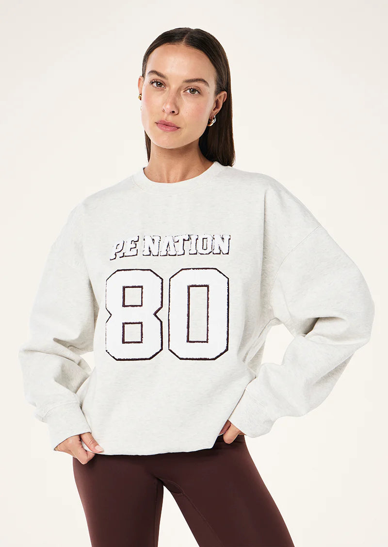 Elysian 2.0 Sweat - Snow Marle P.E Nation