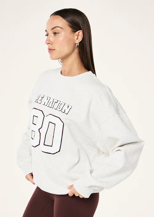 Elysian 2.0 Sweat - Snow Marle P.E Nation